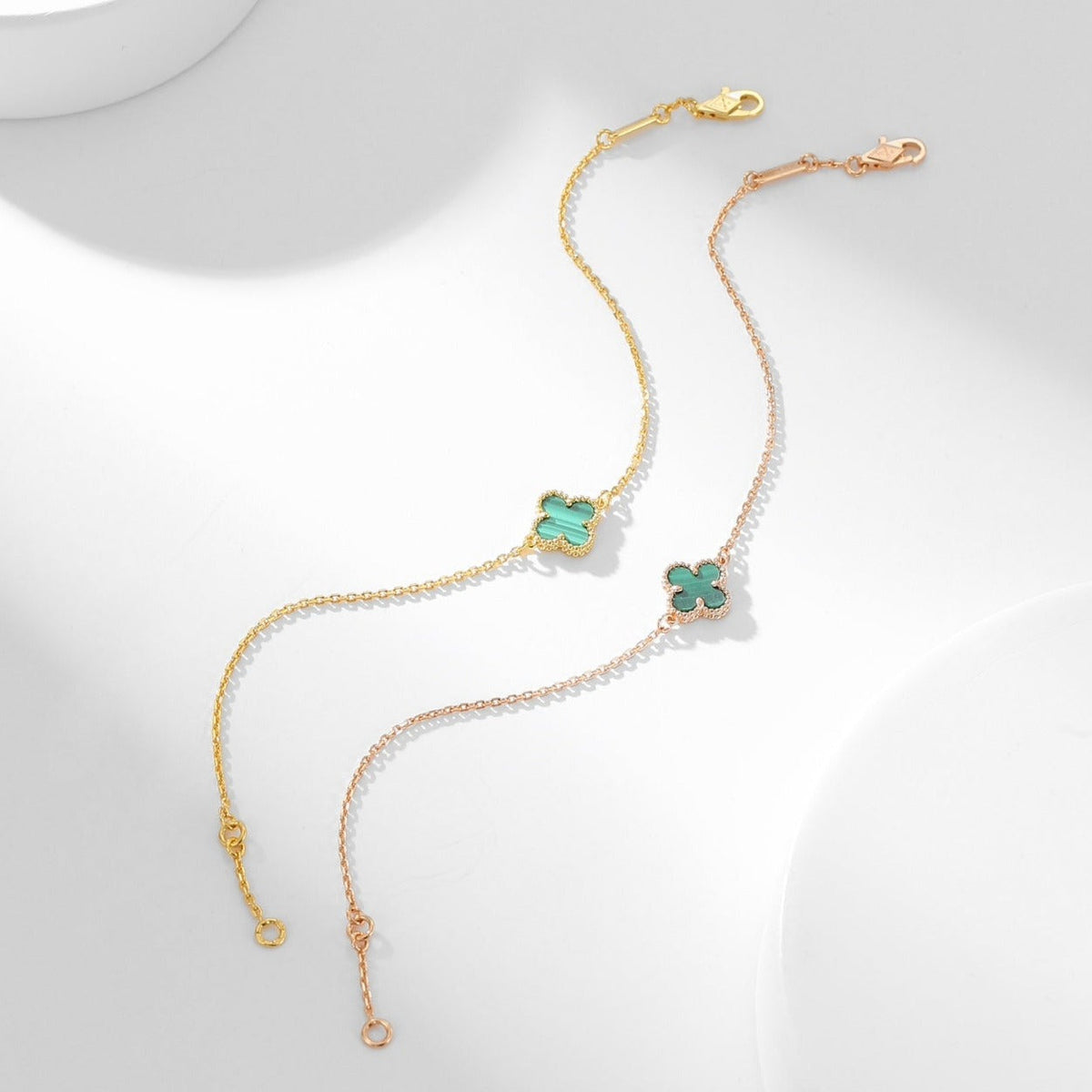 [Spark]CLOVER BRACELET MALACHITE 1 MOTIF