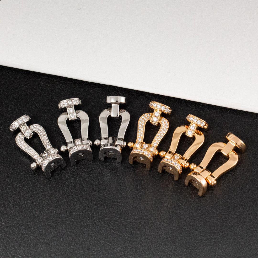 [Spark]FORCE LARGE HORSESHOE FULL DIAMOND BRACELET SILVER
