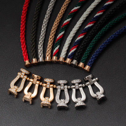 [Spark]FORCE LARGE HORSESHOE FULL DIAMOND BRACELET Spark GOLD