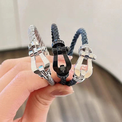 [Spark]FORCE LARGE HORSESHOE FULL DIAMOND BRACELET GOLD