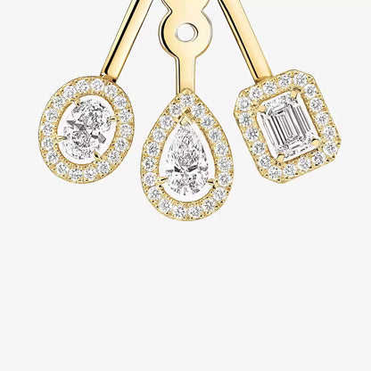 [Spark] My Twin Trio  Diamond Earrings