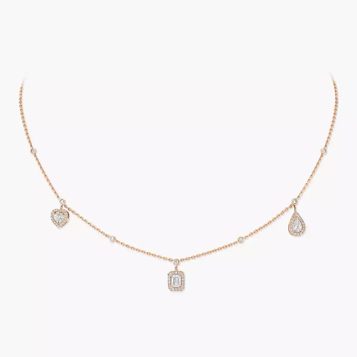 [Spark]My Twin Diamond Necklace in Silver