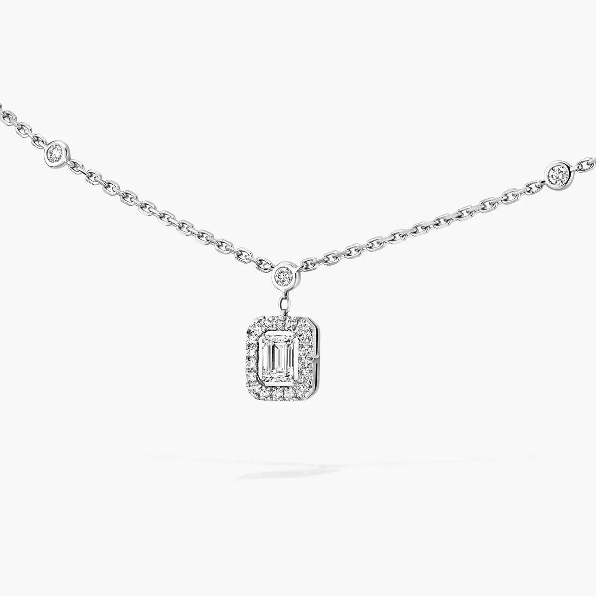 [Spark]My Twin Diamond Necklace in Silver