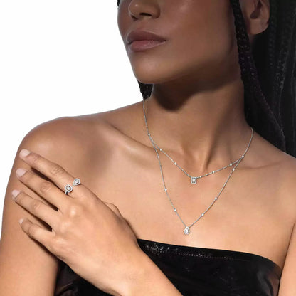 [Spark]Diamond Necklace My Twin 2 Rows