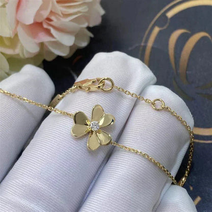 [Spark]FRIVOLE GOLD FLOWER PINK MALACHITE BRACELET